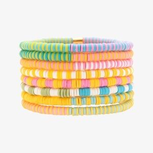 Pura Vida Sunset Beach Stretch Bracelets Set of 8